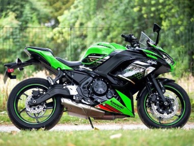 2020-2026 Kawasaki Ninja 650 EX650 Motorcycle Fairings - Green Black Red Honeycomb