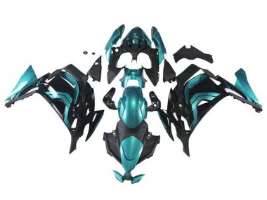 2020-2026 Kawasaki Ninja 650 EX650 Motorcycle Fairings - Teal Blue Black