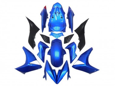2007-2009 Kawasaki Z1000 Motorcycle Fairings - Blue Black