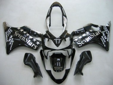 2004-2007 Honda CBR600 F4i Motorcycle Fairings - Glossy Black SevenStars
