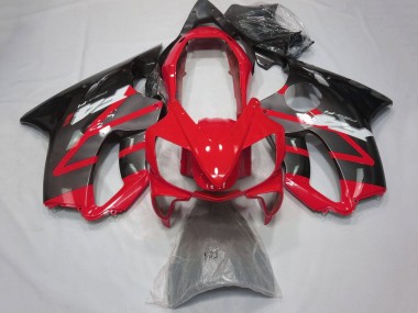 2004-2007 Honda CBR600 F4i Motorcycle Fairings - Red Grey Glossy Black