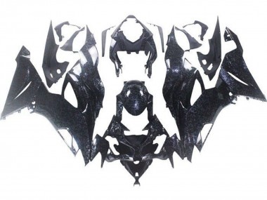 2019-2022 Kawasaki ZX6R Motorcycle Fairings - Faux Chopped Carbon Fiber