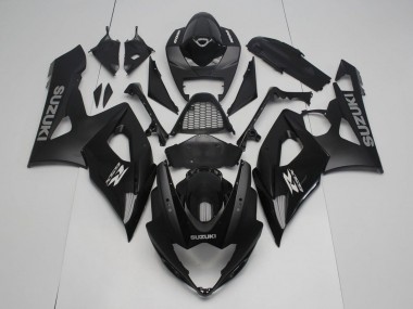 2005-2006 Suzuki GSXR 1000 Motorcycle Fairing - Glossy Black Matte Black