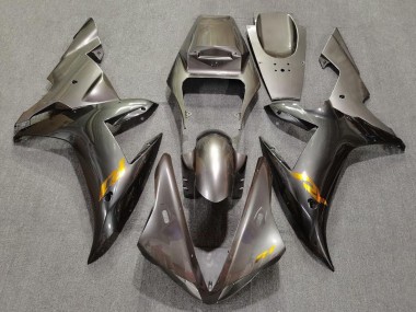 2002-2003 Yamaha YZF 1000 R1 Motorcycle Fairings - Grey with Gold Decals