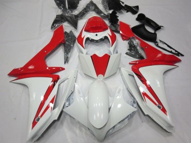 2007-2008 Yamaha YZF 1000 R1 Motorcycle Fairing - White Red