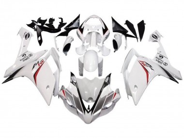 2007-2008 Yamaha YZF 1000 R1 Motorcycle Fairing - White Red Black Stripe