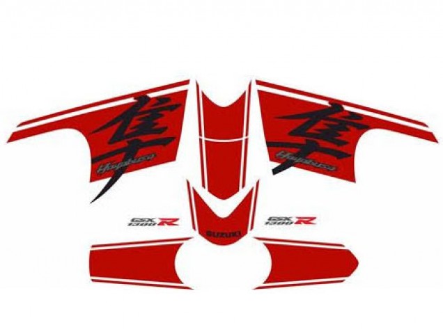 2008-2020 Suzuki GSXR 1300 Hayabusa Motorcycle Fairing - Glossy Black Red