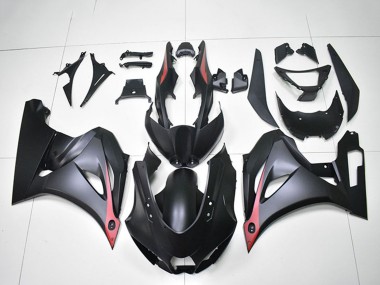 2017-2025 Suzuki GSXR 1000 Motorcycle Fairings - Matte Black Red
