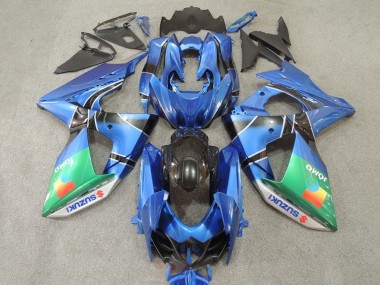 2009-2016 Suzuki GSXR 1000 Motorcycle Fairings - Blue Green JOMO