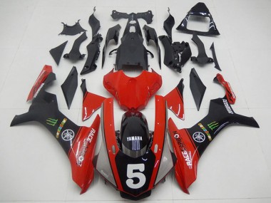2015-2019 Yamaha YZF R1 Motorcycle Fairings - Red Black Green Monster 5