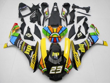 2015-2019 Yamaha YZF R1 Motorcycle Fairings - Yellow Red Blue Green HP Color Wheel 23
