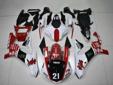 2015-2019 Yamaha YZF R1 Motorcycle Fairings - White Red Glossy Black Green Monster Motul YSP