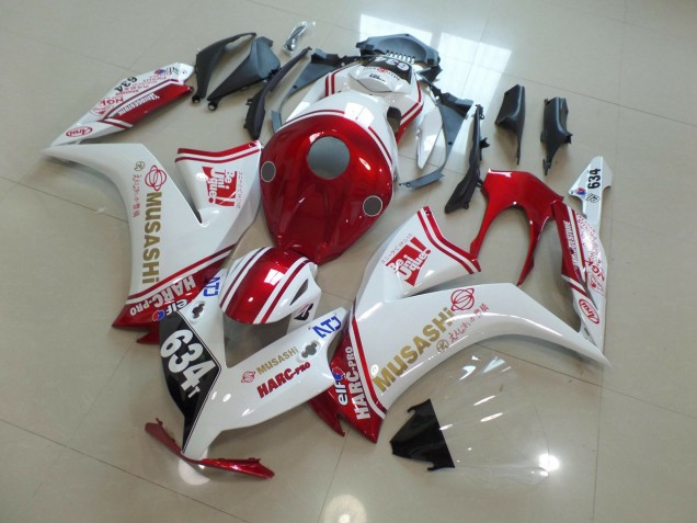 634 White and Red - 2012-2016 Honda CBR1000RR
