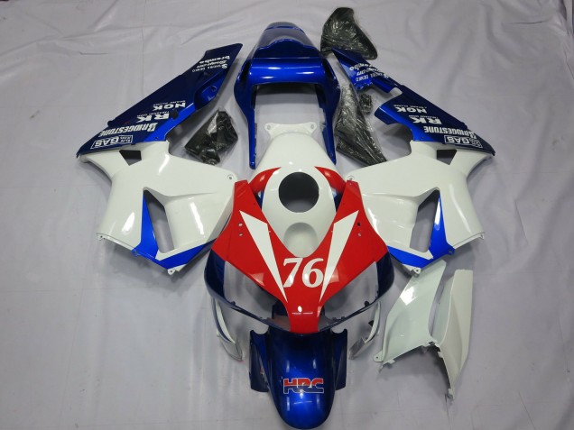 76 White and Red - 2003-2004 Honda CBR600RR