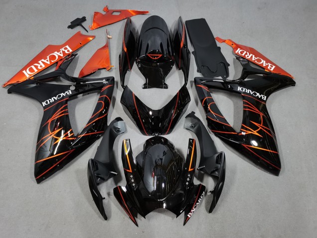 Bacardi Black and Orange - 2006-2007 Suzuki GSXR 600-750 Bacardi Black and Orange - 2006-2007 Suzuki GSXR 600-750