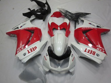 Beet Red and White - 2008-2012 Kawasaki Ninja 250