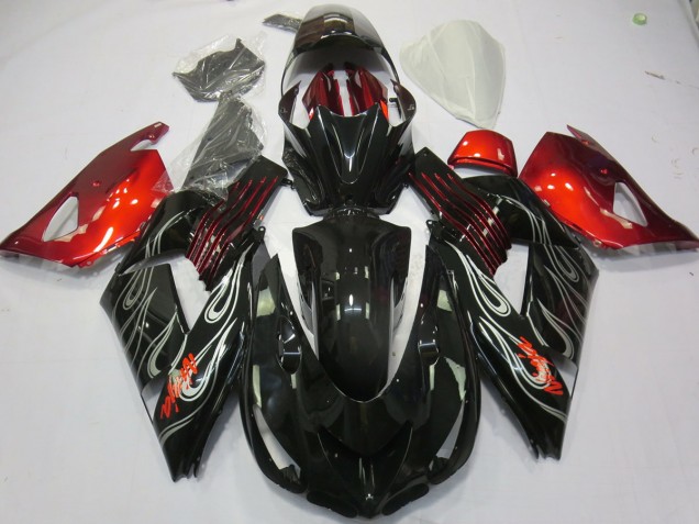 Black Flame Red - 2006-2011 Kawasaki ZX14R Black Flame Red - 2006-2011 Kawasaki ZX14R