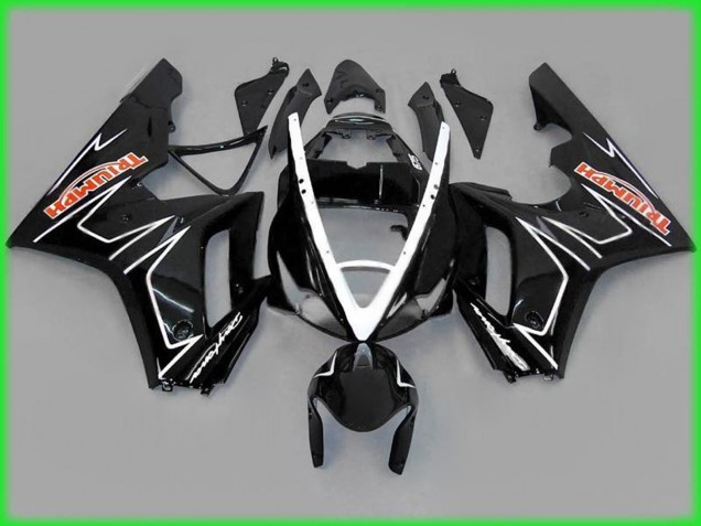 Black Gloss with White - 2006-2008 Triumph Daytona 675