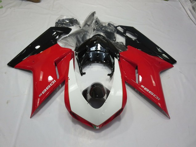 Black Red and White - 2007-2014 Ducati Ducati 848 1098 1198 Black Red and White - 2007-2014 Ducati Ducati 848 1098 1198