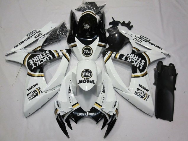 Black White Lucky Strike - 2006-2007 Suzuki GSXR 600-750