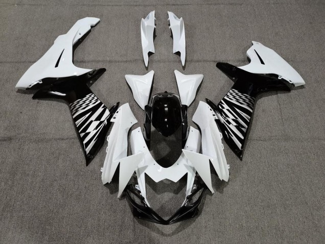 Black White and Silver - 2011-2024 Suzuki GSXR 600-750 Black White and Silver - 2011-2024 Suzuki GSXR 600-750