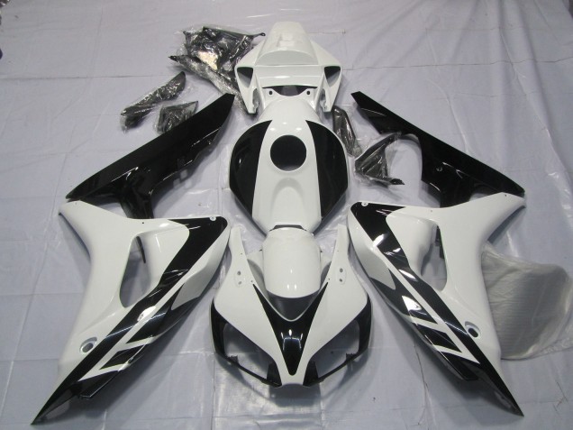 Black and White OEM Style No Decals - 2006-2007 Honda CBR1000RR