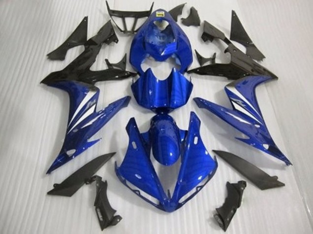 Blue Black and White Gloss Style - 2004-2006 Yamaha R1