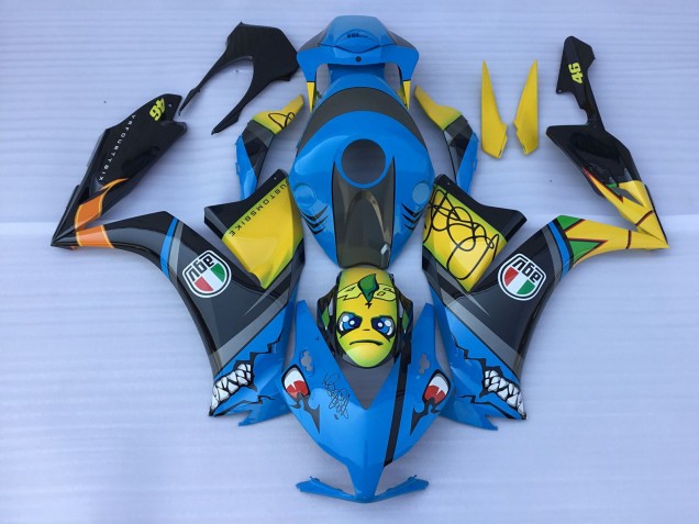 Blue Shark Teeth - 2012-2016 Honda CBR1000RR