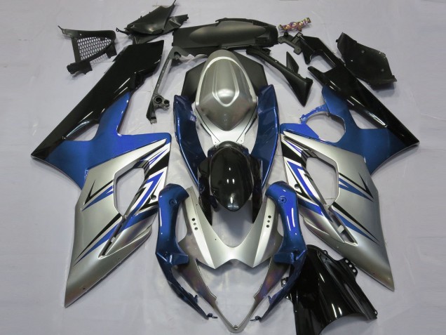 Blue Silver and Black - 2005-2006 Suzuki GSXR 1000