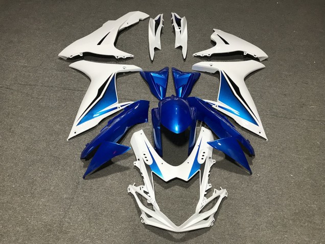 Blue White Custom - 2011-2024 Suzuki GSXR 600-750 Blue White Custom - 2011-2024 Suzuki GSXR 600-750