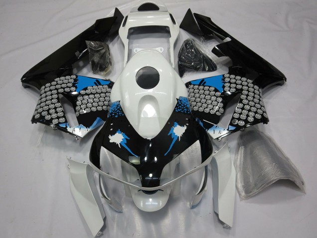 Blue White and Black Splatter - 2003-2004 Honda CBR600RR Blue White and Black Splatter - 2003-2004 Honda CBR600RR