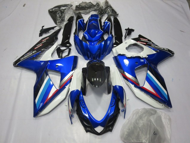 Blue White and Red - 2008-2010 Suzuki GSXR 600-750 Blue White and Red - 2008-2010 Suzuki GSXR 600-750