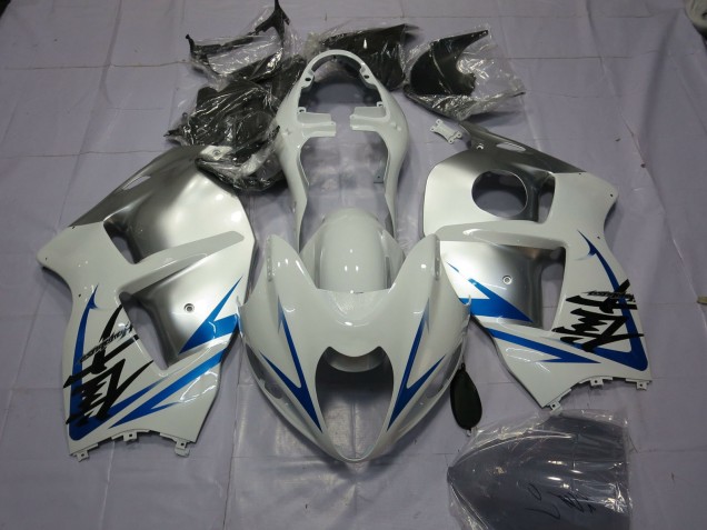 Blue White and Silver - 1997-2007 Suzuki GSXR 1300 Hayabusa