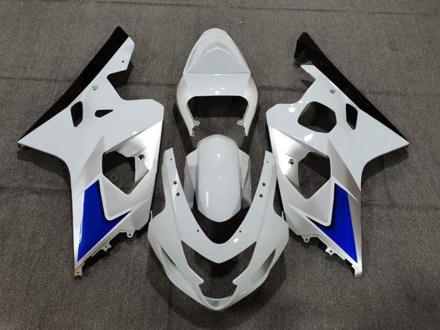 Blue White and Silver Style - 2004-2005 Suzuki GSXR 600-750 Blue White and Silver Style - 2004-2005 Suzuki GSXR 600-750