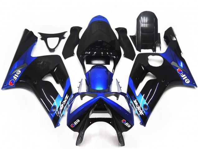 Blue and Gloss Black Elf - 2003-2004 Kawasaki ZX6R