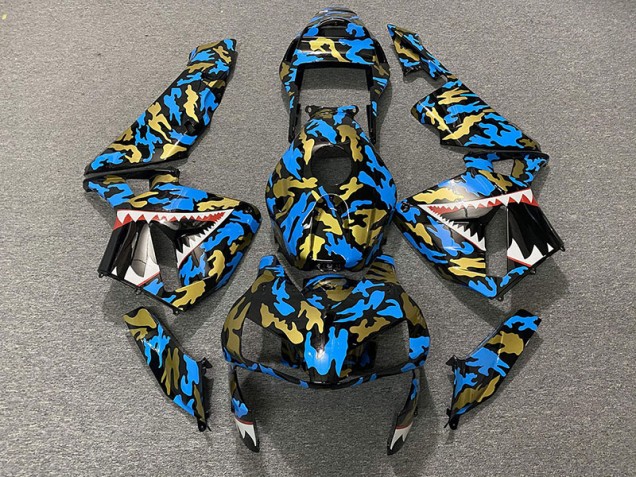 Blue and Gold Camo - 2003-2004 Honda CBR600RR Blue and Gold Camo - 2003-2004 Honda CBR600RR
