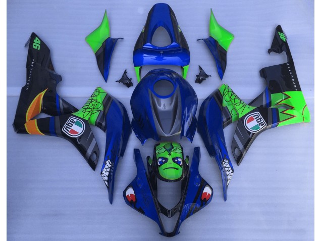 Blue and Green Shark - 2007-2008 Honda CBR600RR Blue and Green Shark - 2007-2008 Honda CBR600RR