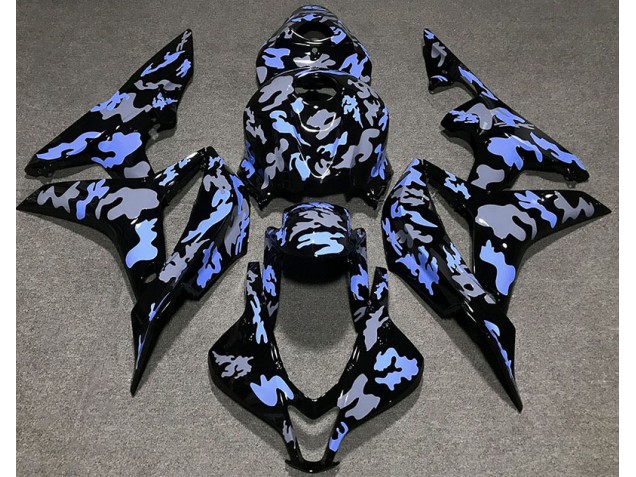 Blue and Grey Camouflage - 2007-2008 Honda CBR600RR Blue and Grey Camouflage - 2007-2008 Honda CBR600RR