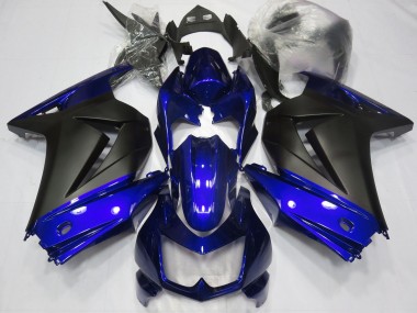 Blue and Matte Black - 2008-2012 Kawasaki Ninja 250