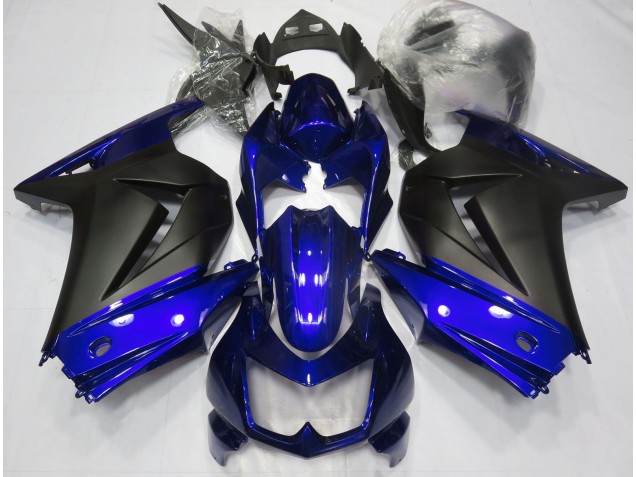 Blue and Matte Black - 2008-2012 Kawasaki Ninja 250 Blue and Matte Black - 2008-2012 Kawasaki Ninja 250