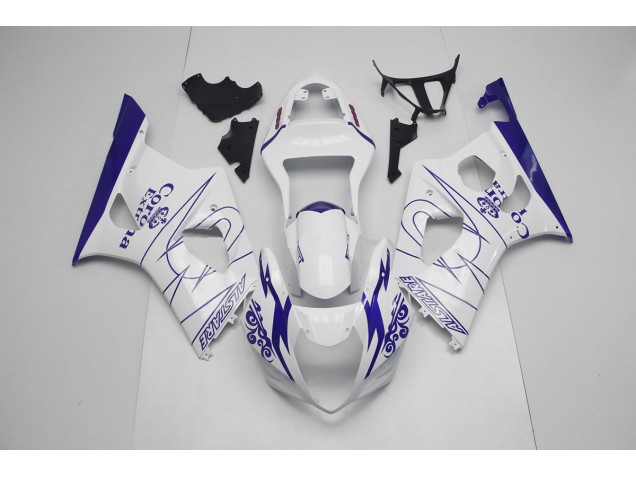 Blue and White Corona - 2003-2004 Suzuki GSXR 1000