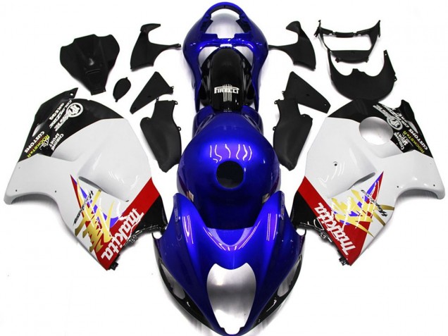 Blue and White Custom Logo - 1997-2007 Suzuki GSXR 1300 Hayabusa Blue and White Custom Logo - 1997-2007 Suzuki GSXR 1300 Hayabusa