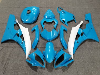 Blue and White with Pearl - 2006-2007 Yamaha R6