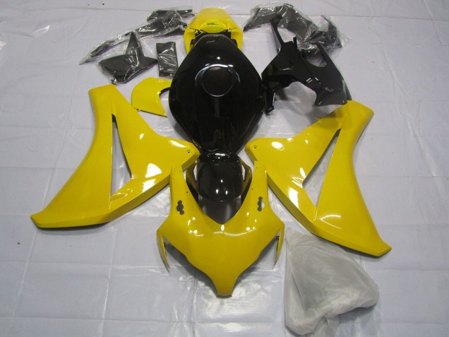 Clear Yellow and Black - 2008-2011 Honda CBR1000RR Clear Yellow and Black - 2008-2011 Honda CBR1000RR