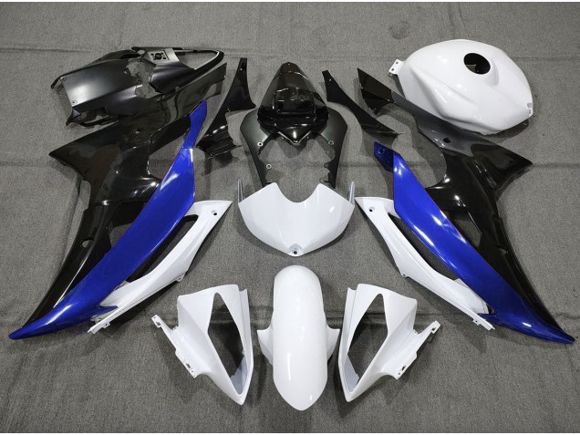 Custom Blue Black and White - 2008-2016 Yamaha R6 Custom Blue Black and White - 2008-2016 Yamaha R6