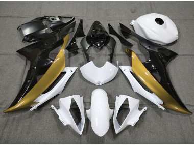 Custom Gold Black and White - 2008-2016 Yamaha R6
