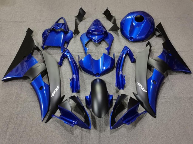 Dark Blue and Matte Black - 2008-2016 Yamaha R6 Dark Blue and Matte Black - 2008-2016 Yamaha R6