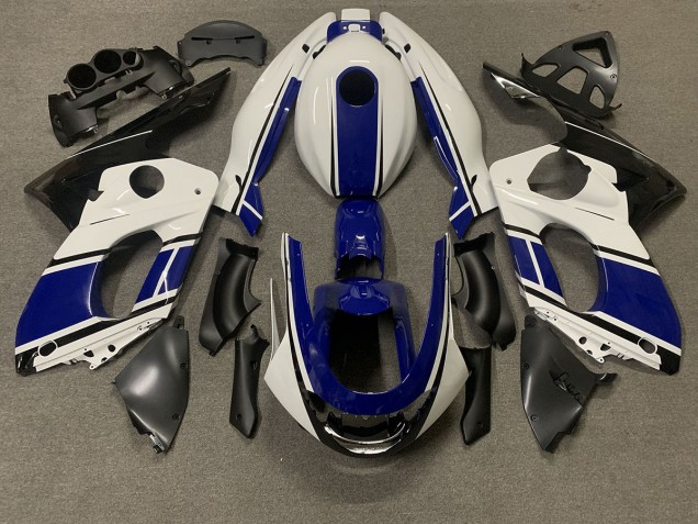 Dark Blue and White - 1998-2007 Yamaha YZF600