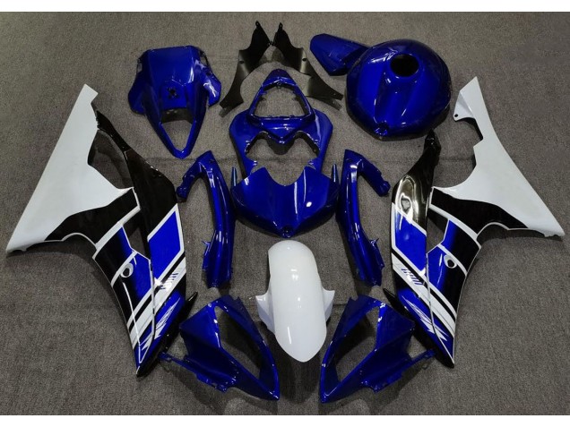Dark Blue and White Custom - 2008-2016 Yamaha R6 Dark Blue and White Custom - 2008-2016 Yamaha R6