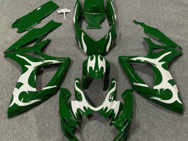 Dark Green & White - 2006-2007 Suzuki GSXR 600-750